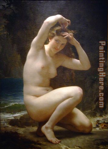 La toilette de Venus painting - William Bouguereau La toilette de Venus art painting